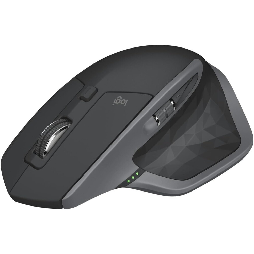 Logitech MX Master 2S Wireless 2.40 GHz 4000 dpi 7 Button Mouse - Graphite Hyper